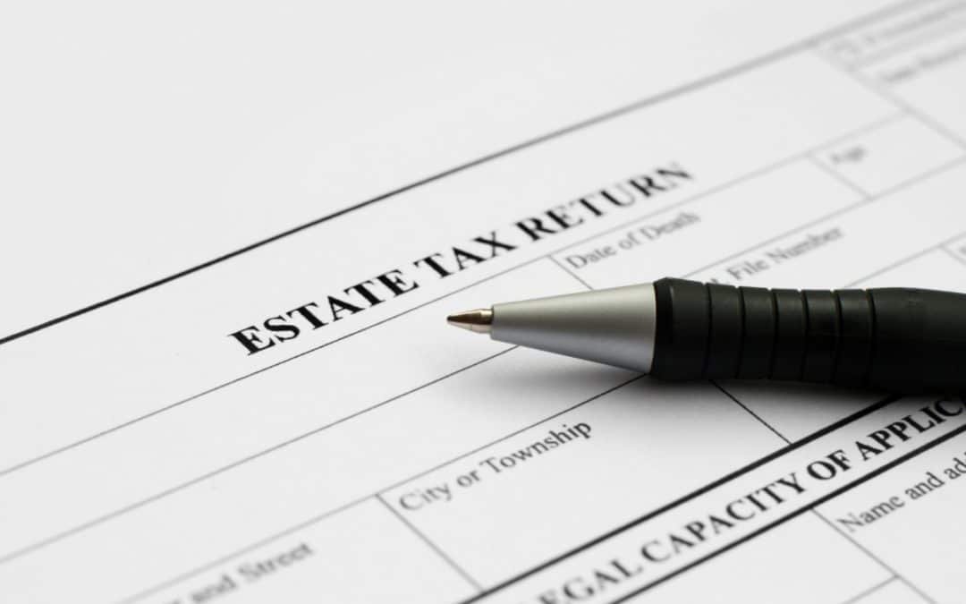 Minimizing Exposure to the Estate Tax | Pen resting on an estate tax return